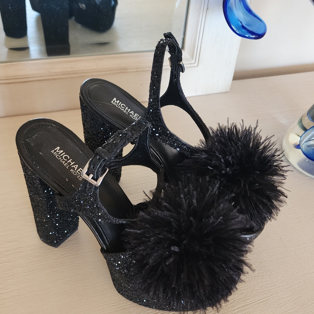 MICHAEL KORS PLATFORM HEELS SZ 6.5 - Picture 5 of 16